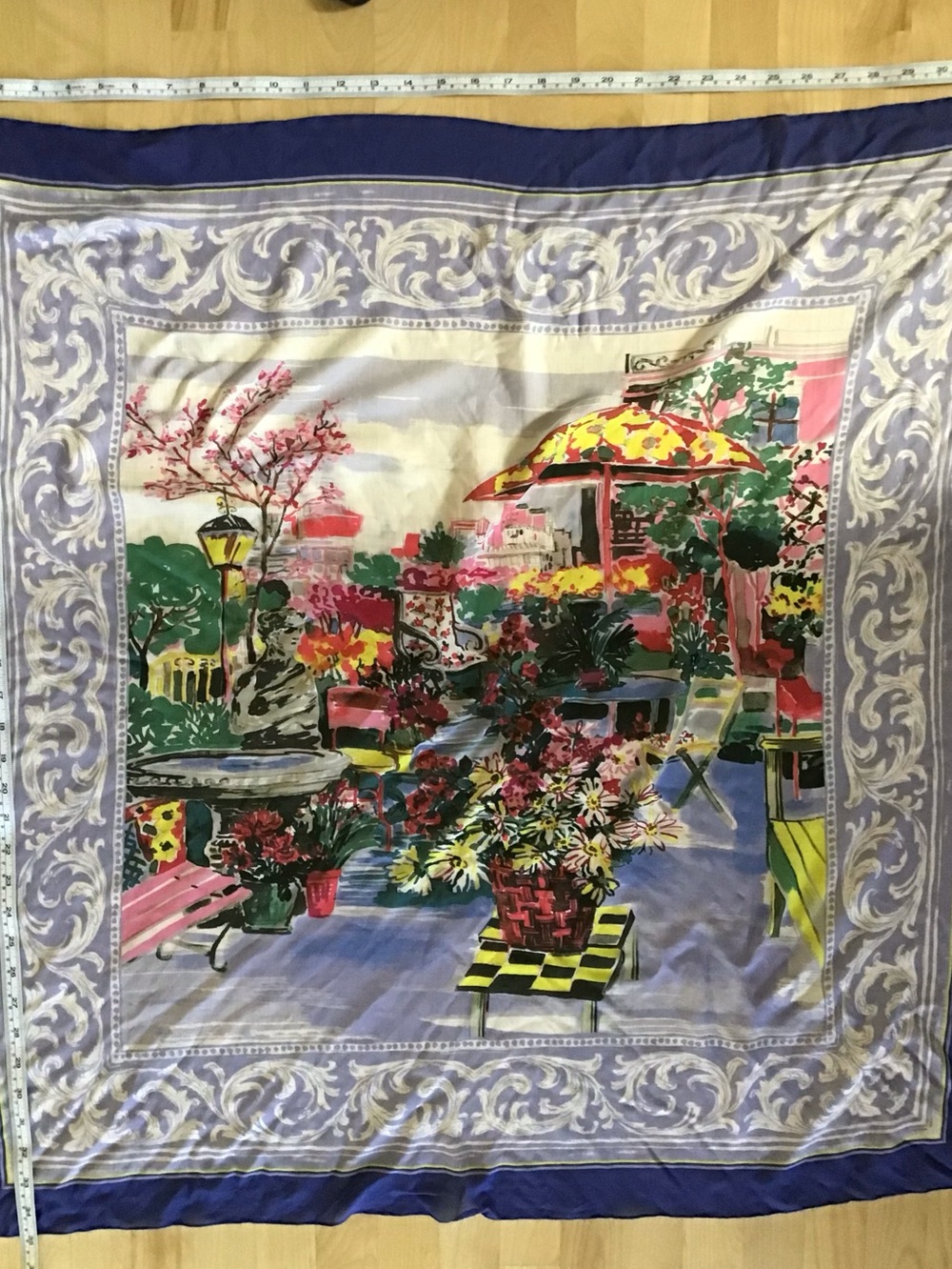 Talbots Lavender Square Scarf  💜 - Picture 5 of 5